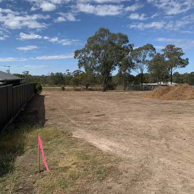 After: Land clearing for a new build, Delacombe, Ballarat