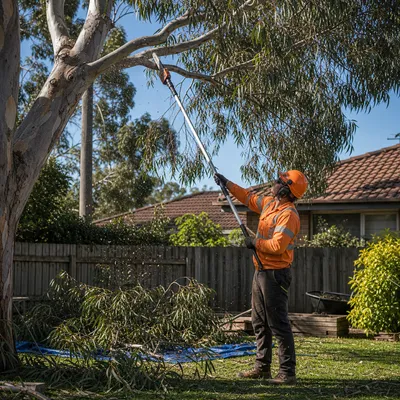Tree Pruning in Ballarat. Crown reduction, deadwooding, canopy lifting and formative cuts to improve safety, light and long-term tree health.