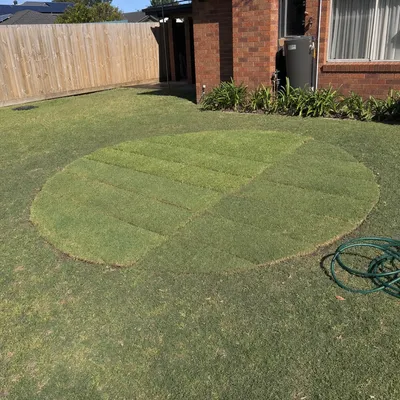 Stump ground 150–300mm below grade, Ballarat